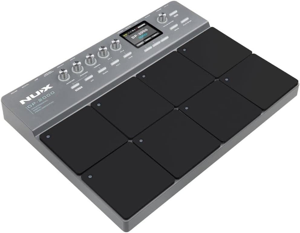 NU-X | DP-2000 Digital Percussion Pad with 8 Touch Sensitive Zones and a Huge Library of Internal Sounds