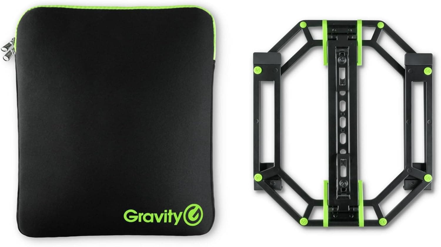 Gravity LTS 01 B SET 1 - Adjustable Stand for Laptops and Controllers Including Neoprene Protection Bag