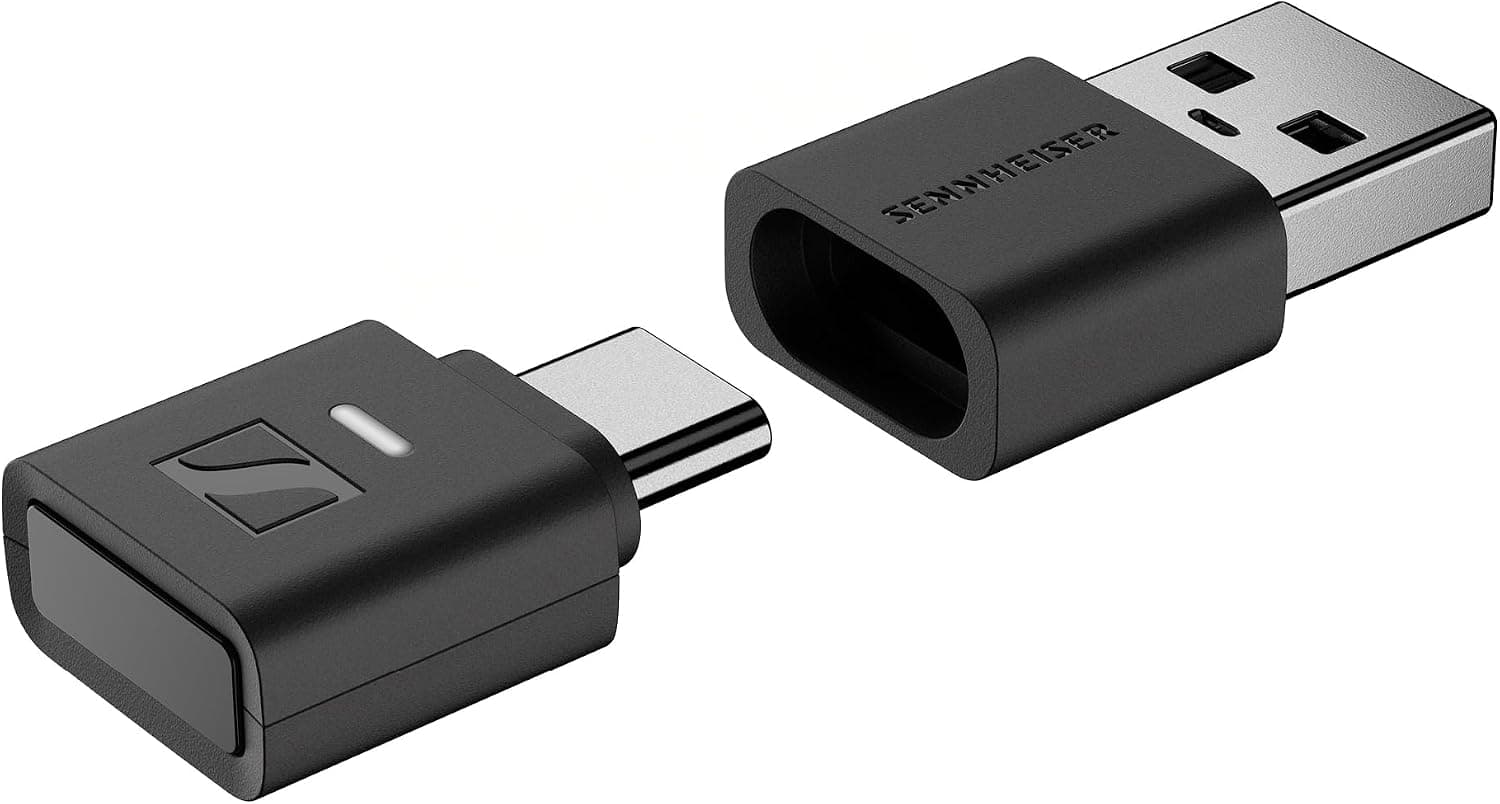 Sennheiser BTD 700 Dongle - aptX Lossless, Auracast, Plug & Play Audio Transmitter for Headphones and Speakers - Ultra-Low Latency, Bluetooth 5.4, USB-C & USB-A Compatible