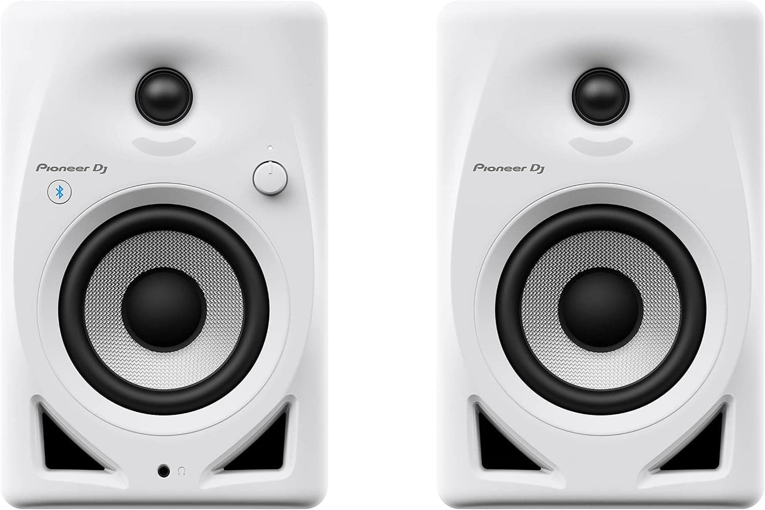 Pioneer DJ DM-40D-BT 4” desktop monitor system with Bluetooth® functionality (White)