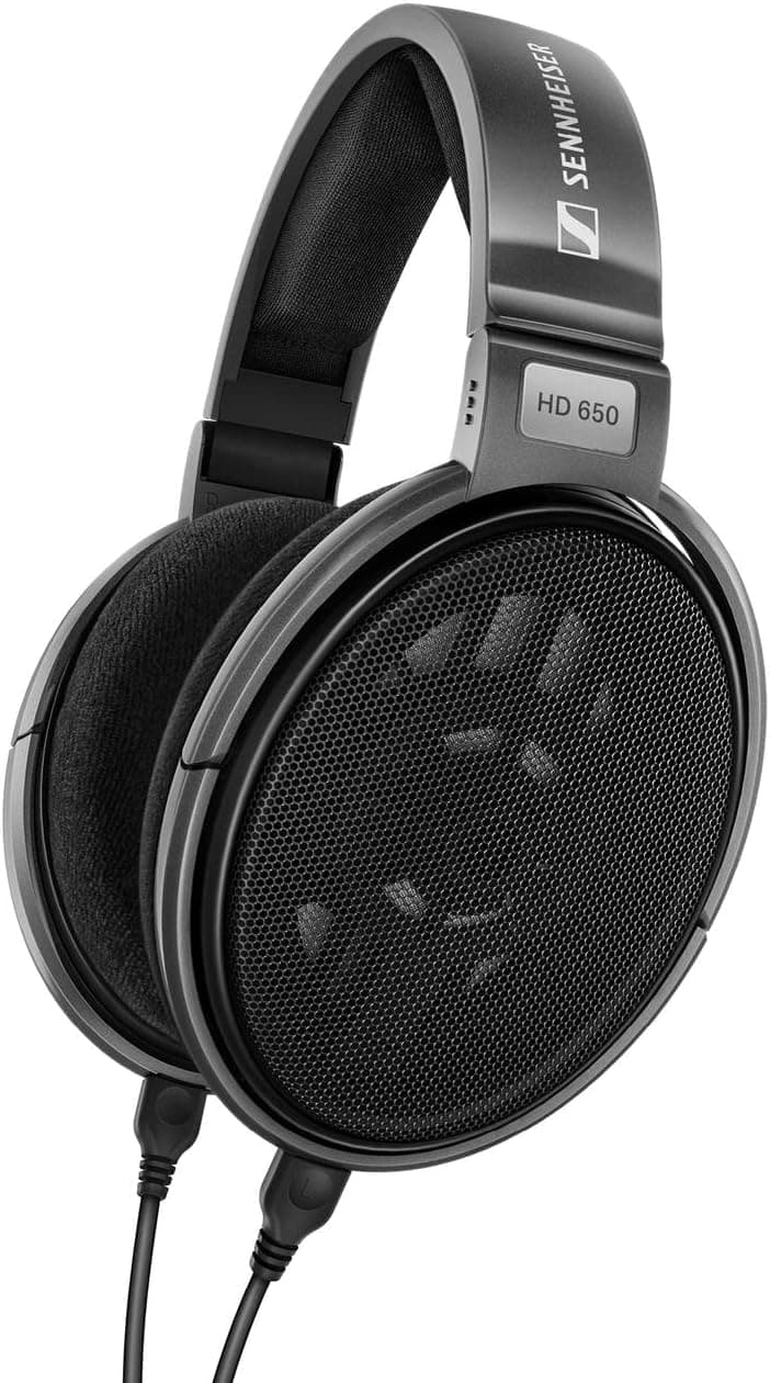 Sennheiser HD 650 Audiophile Open-Back Dynamic Headphones-Grey
