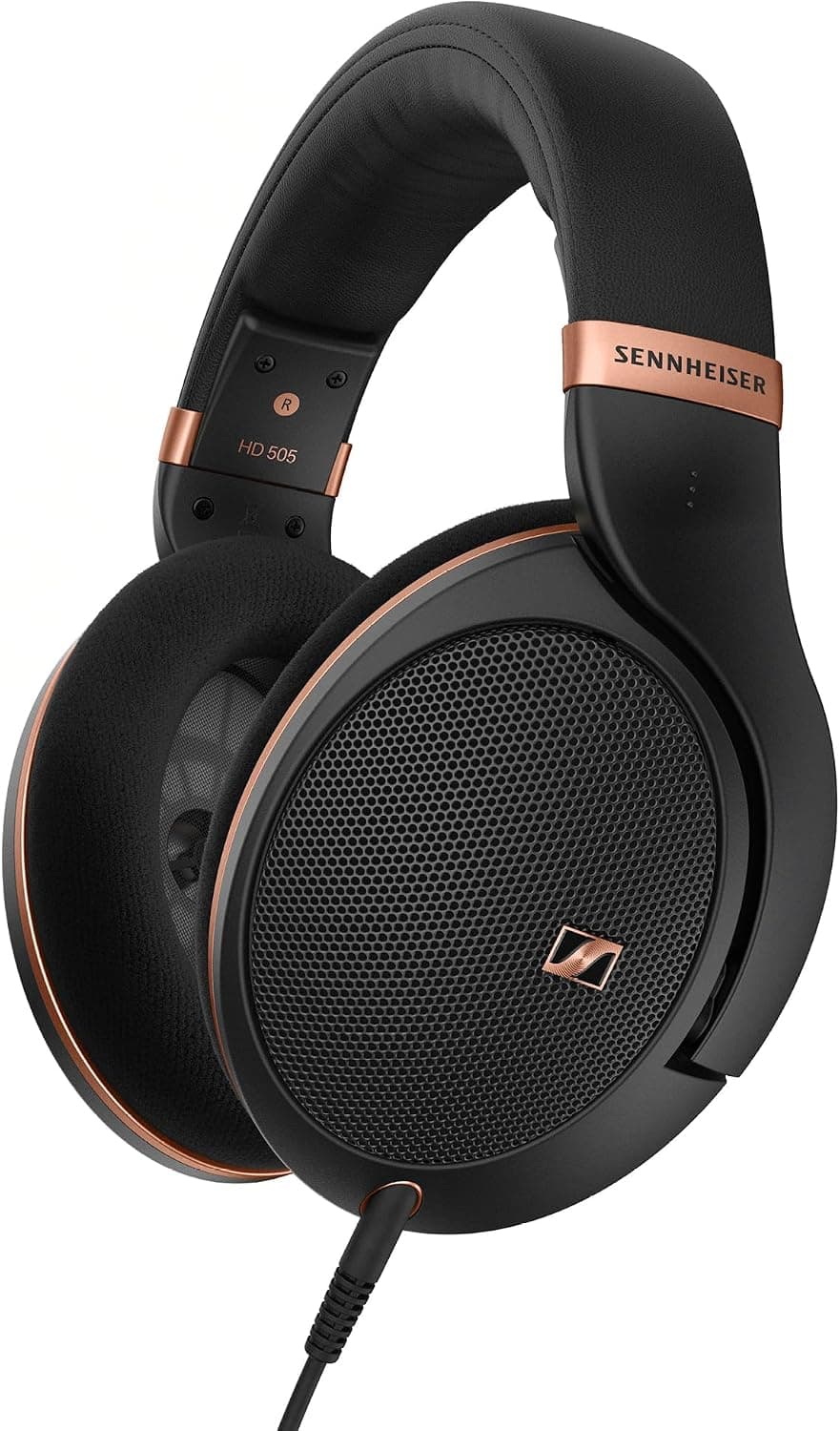Sennheiser HD 505 Wired Headphones Over Ear With Transparent Sound and Controlled Bass, Enhanced Comfort Open Ear Headphones for Music, Work, Gaming, Audiophiles, Students, Travel, Copper Edition