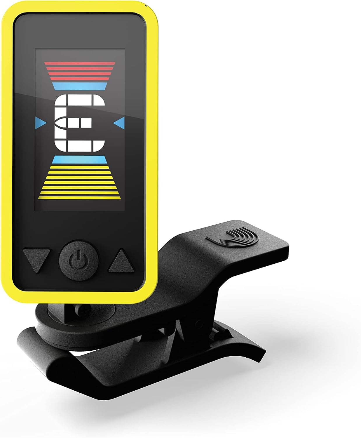 D'Addario Eclipse Headstock Clip On Guitar Tuner, PW-CT-17YL, Yellow