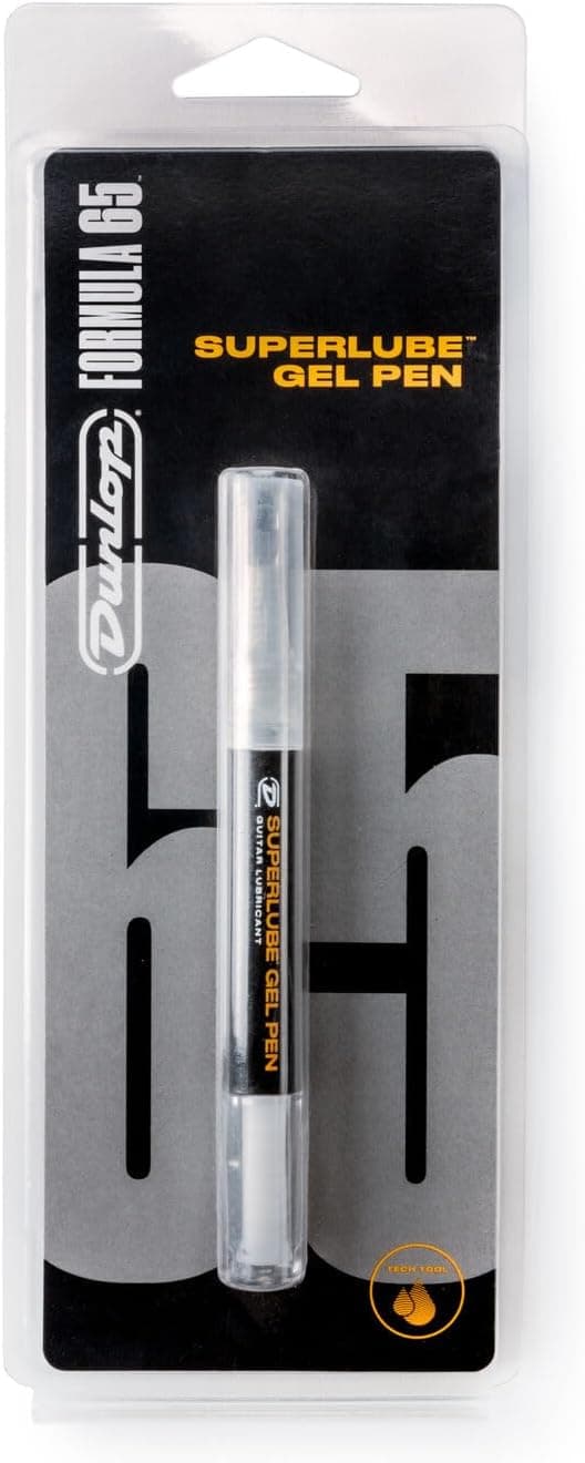 JIM DUNLOP 6567 - System 65 Superblue Gel Pen, Lubricating Pen for Mobile Parts of String Instruments, Practical and Precise Format