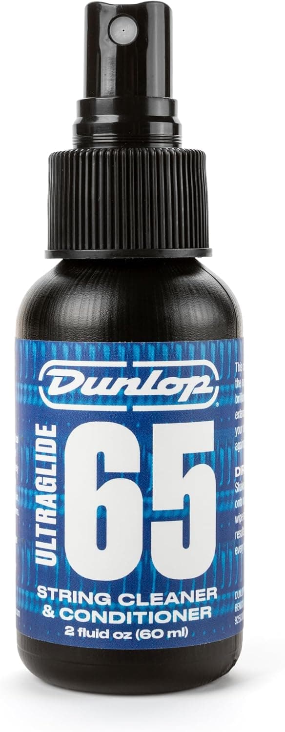 JIM DUNLOP - 6582 Formula 65 Ultra Glide String Conditioner 60 ml, product for cleaning guitar and bass strings, restoring string brilliance and increasing string life