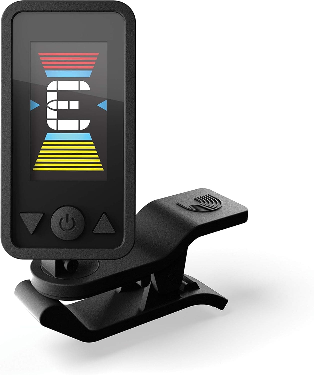 D'Addario Guitar Tuner - Eclipse Headstock Tuner - Clip On Tuner for Guitar - Great for Acoustic Guitars & Electric Guitars - Quick & Accurate Tuning - Black