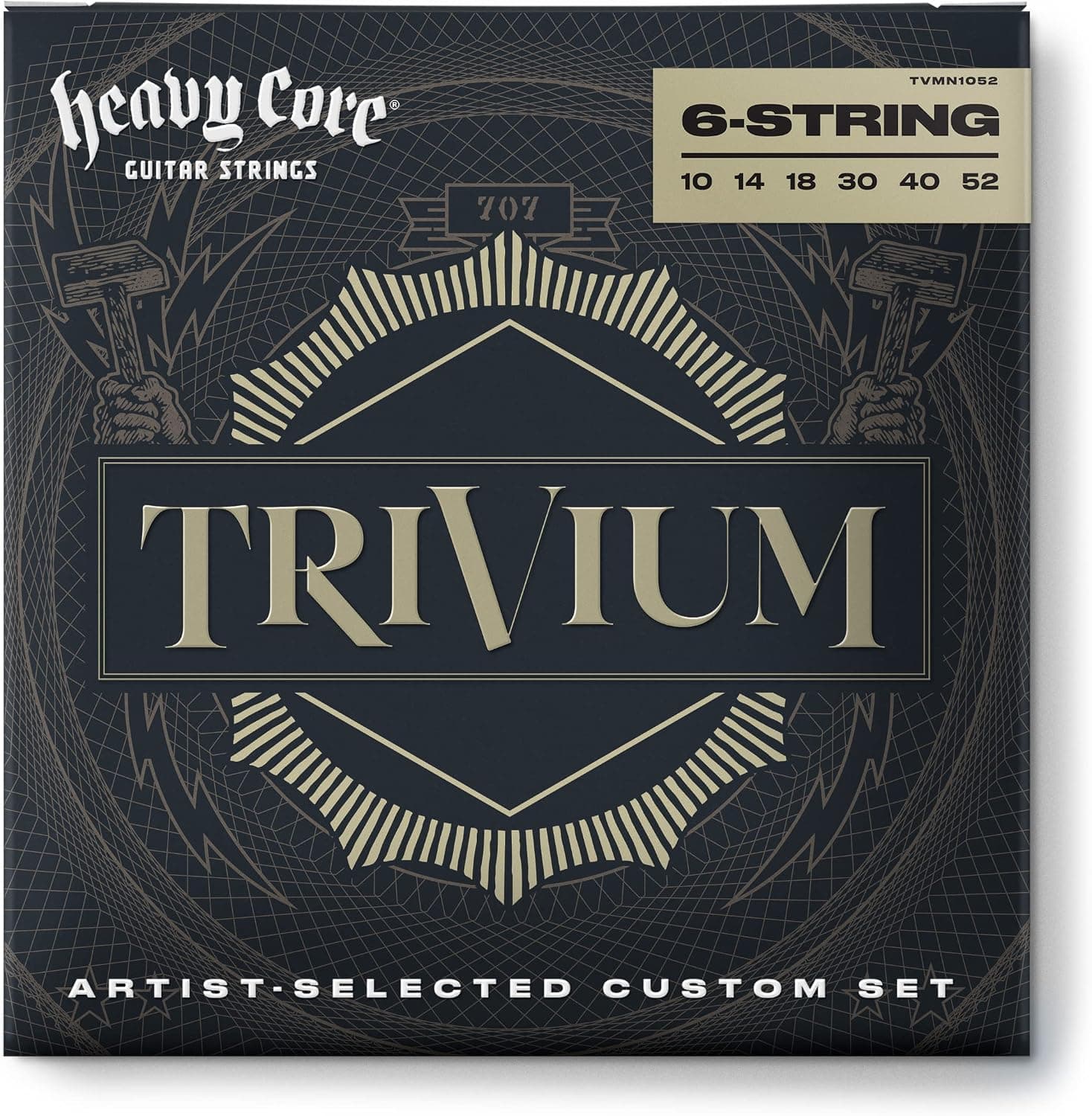 JIM DUNLOP Trivium Nickel 10-52 Electric Guitar Strings - TVMN1052